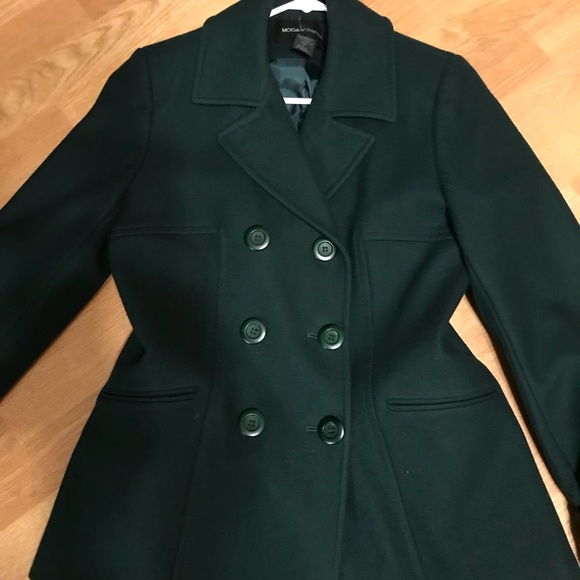 hunter green peacoat